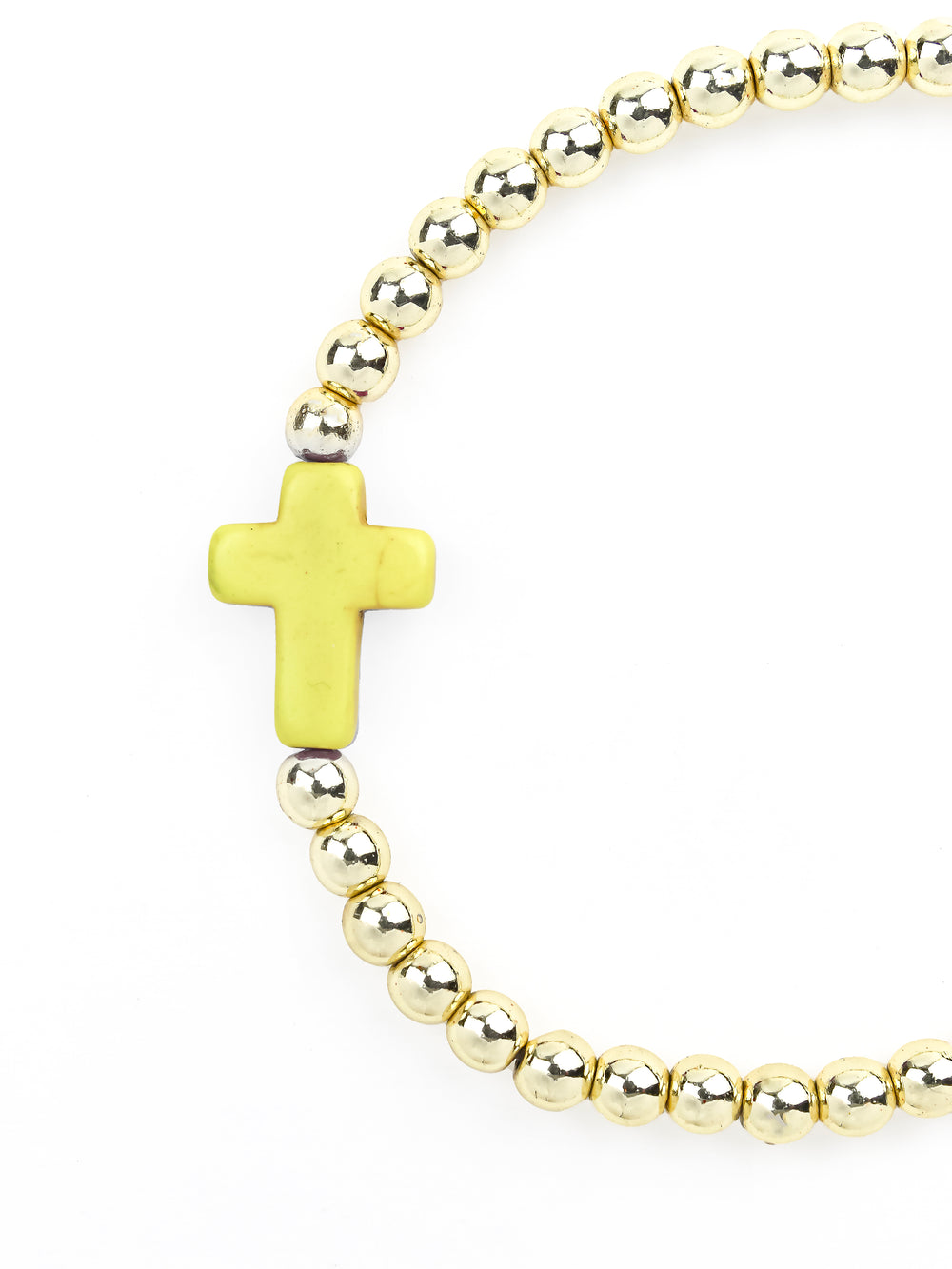 Cross Bracelet Yellow - Erimish