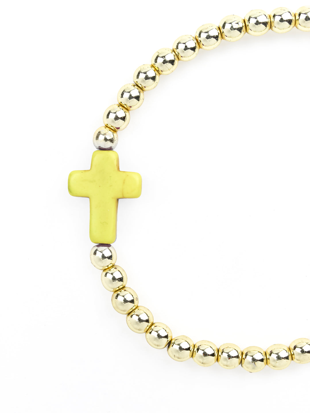 Cross Bracelet Yellow - Erimish
