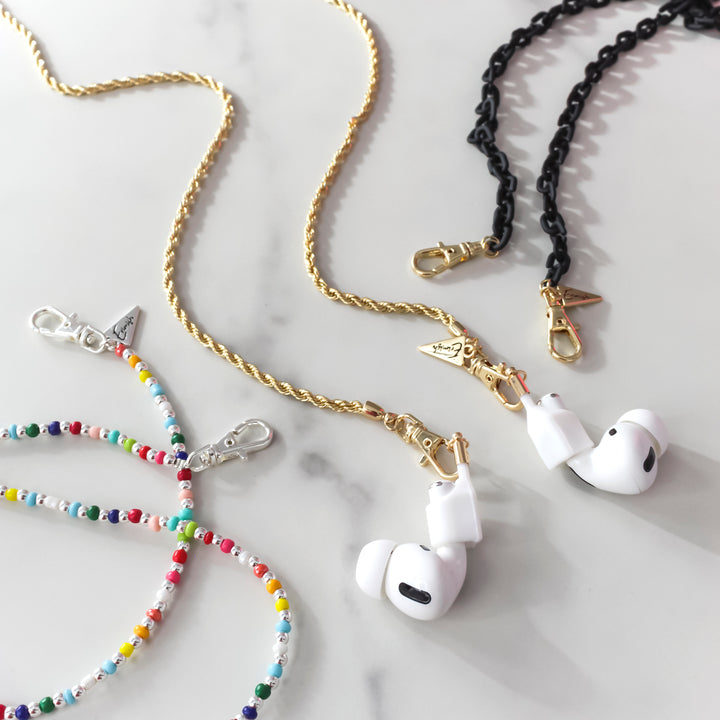 Ear Bud Chain Rainbow PRE-ORDER ship date 3/24/23