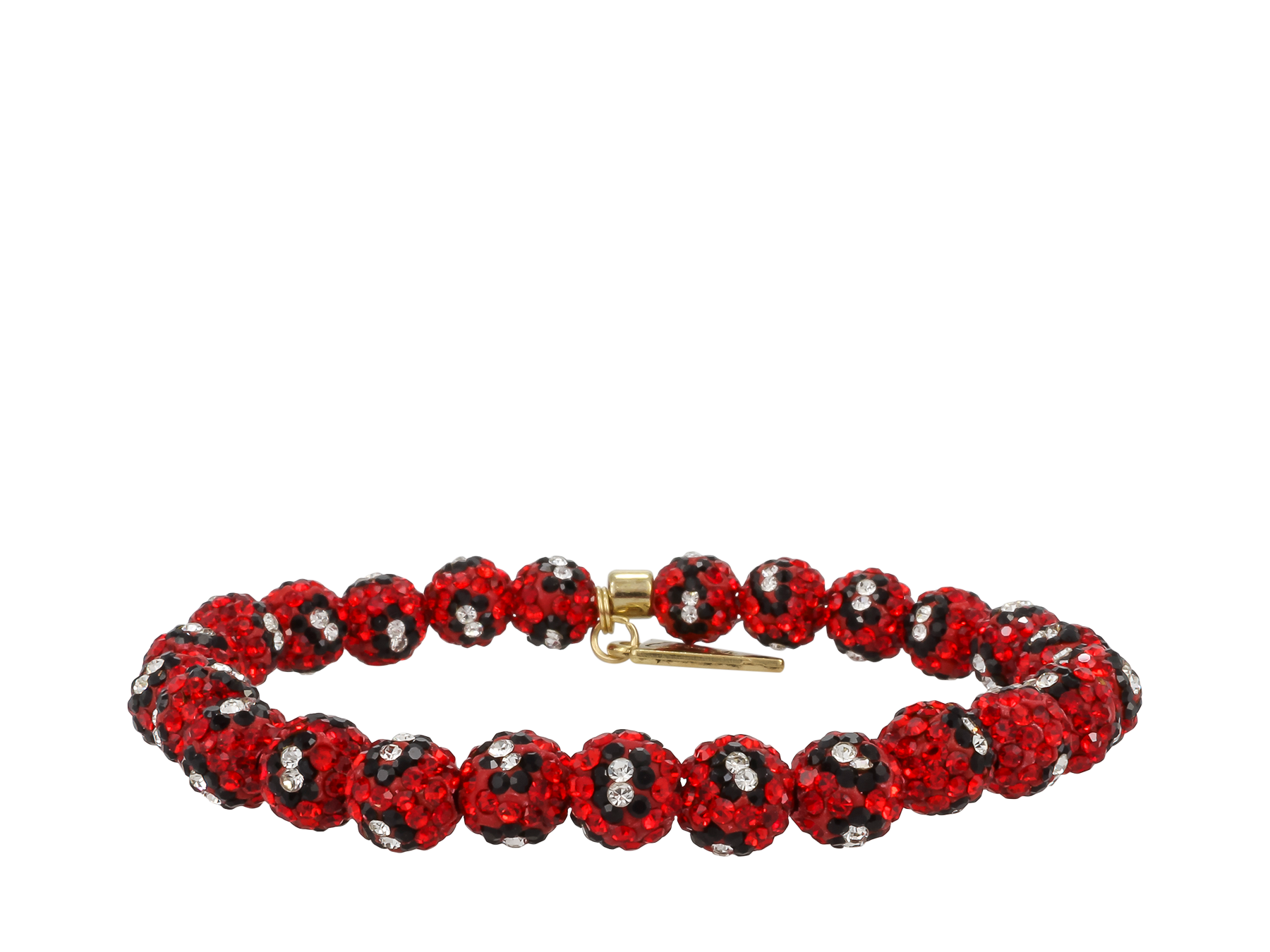 The Oniriq | Red lava shamballa bracelet