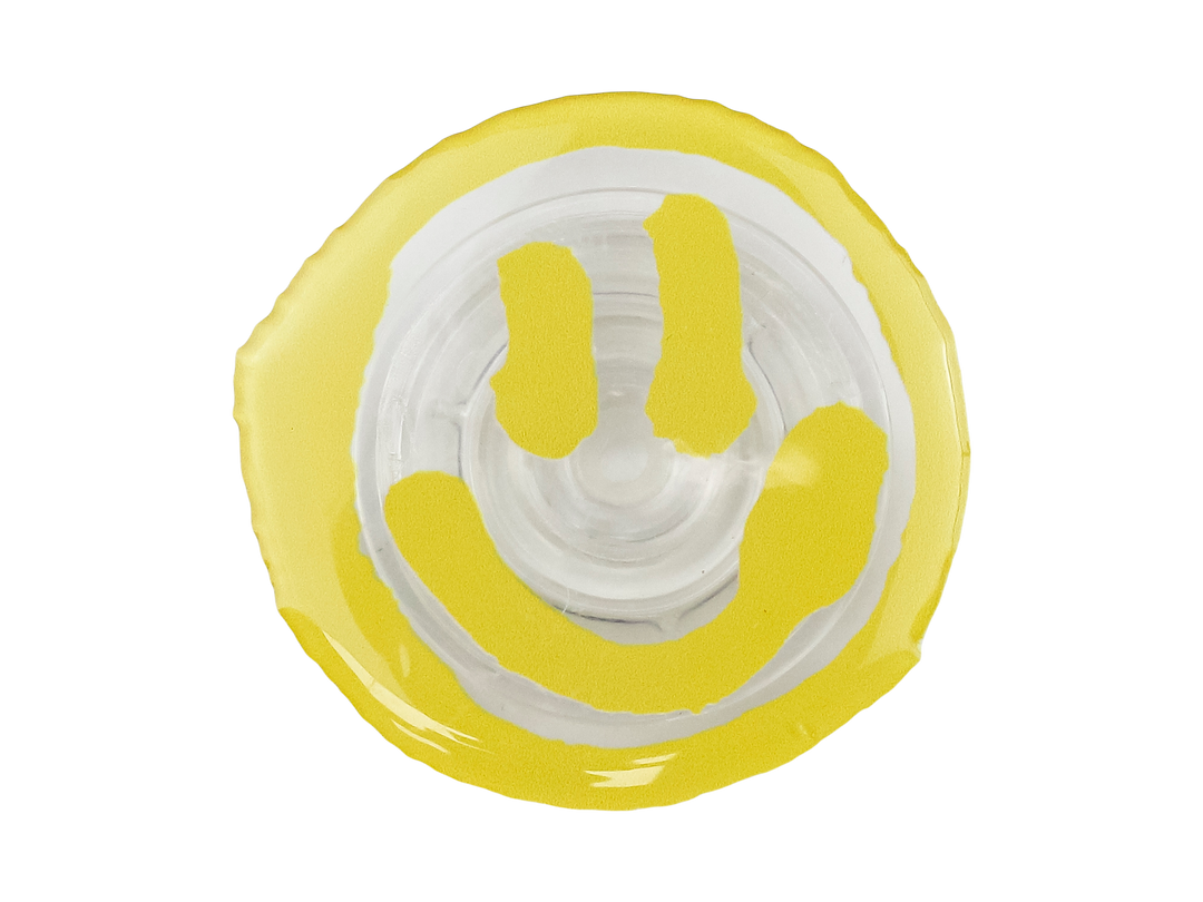 Smiley Face Phone Grip Yellow