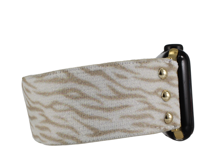 Vanilla Zebra Apple Watch Band